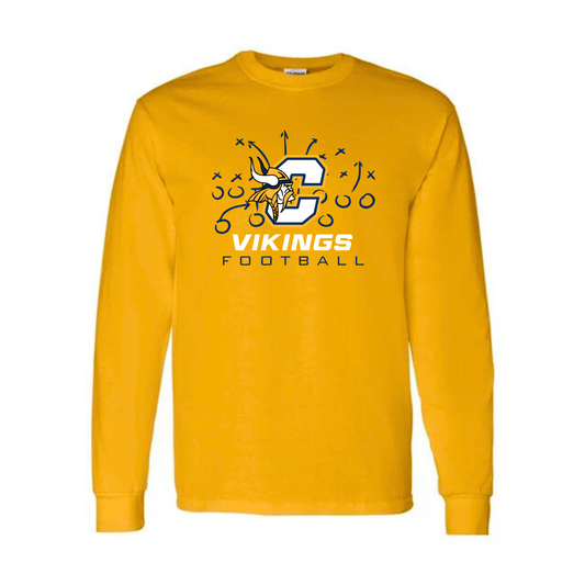 Cadillac Vikings Football UNISEX Long-Sleeve T-Shirt