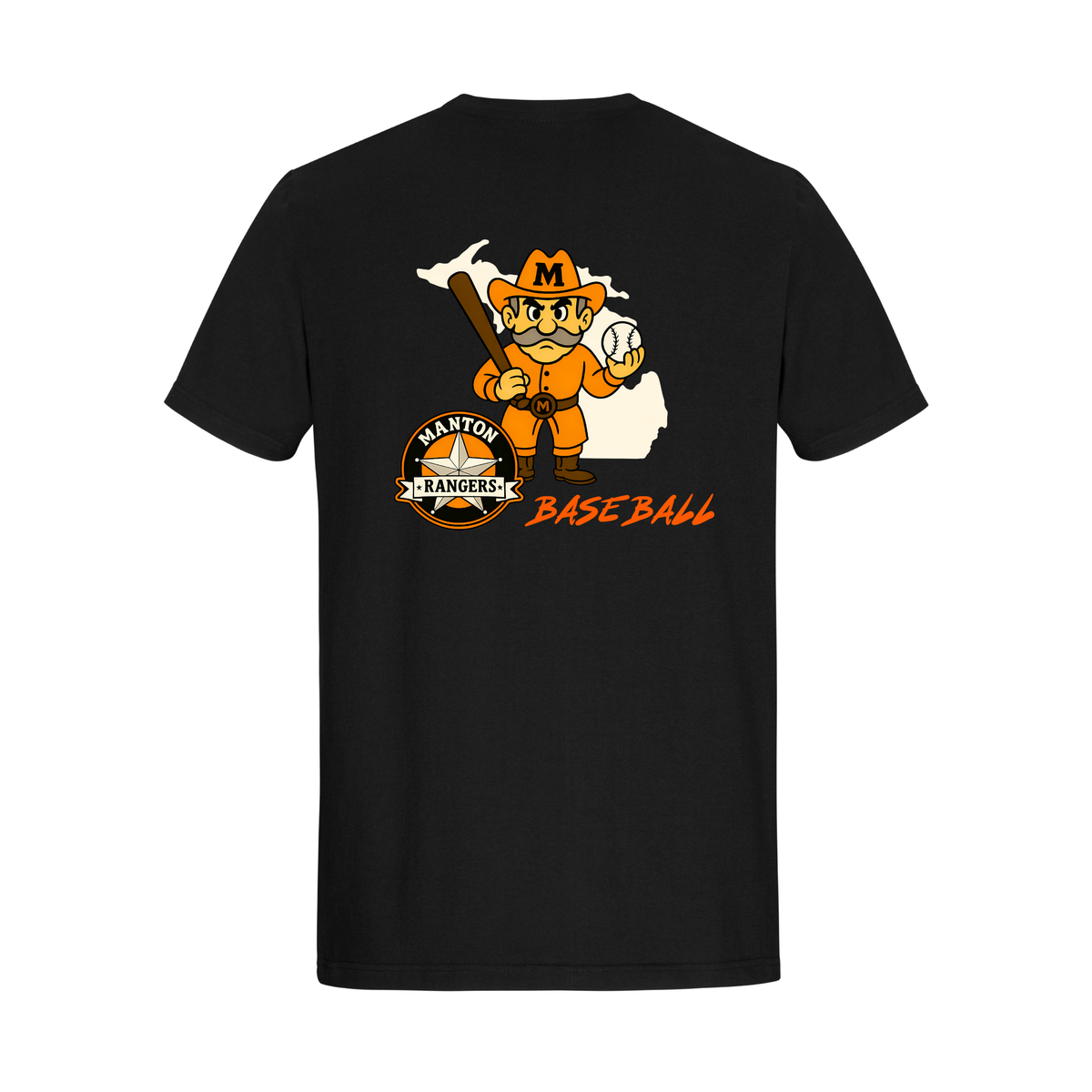 Manton Rangers Baseball Unisex YOUTH T-Shirt