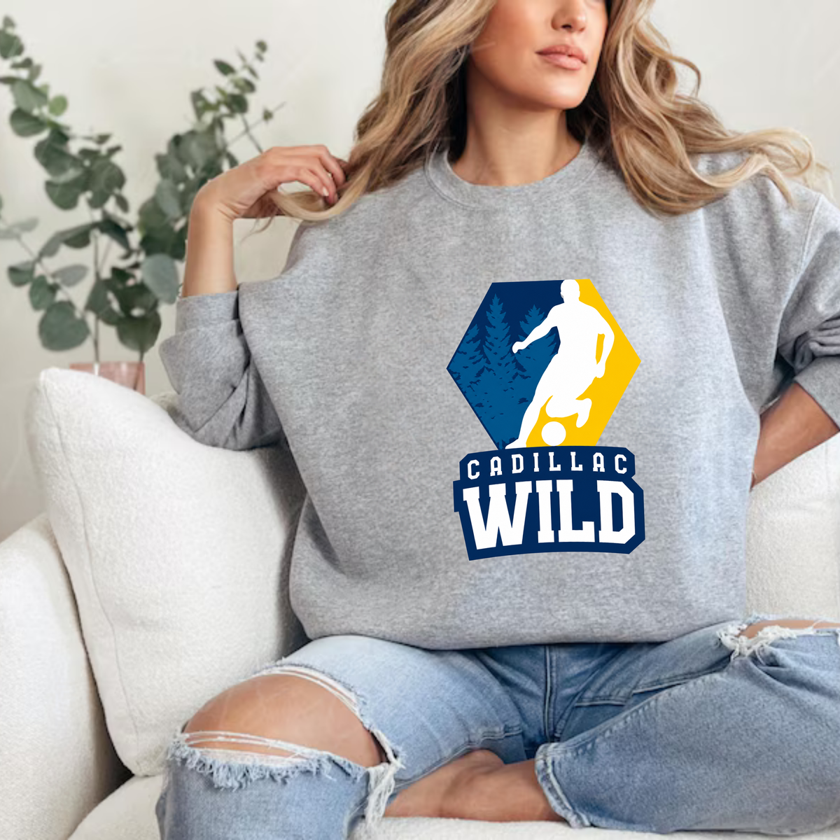 Wild Soccer UNISEX Crewneck Sweatshirt
