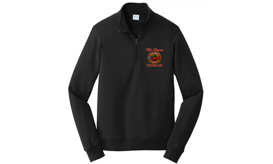 Cherry Grove Fire Department 1/4-Zip Pullover Sweatshirt - BLACK