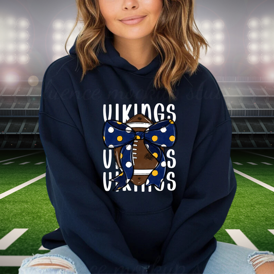 Cadillac Vikings Football ADULT Hoodie