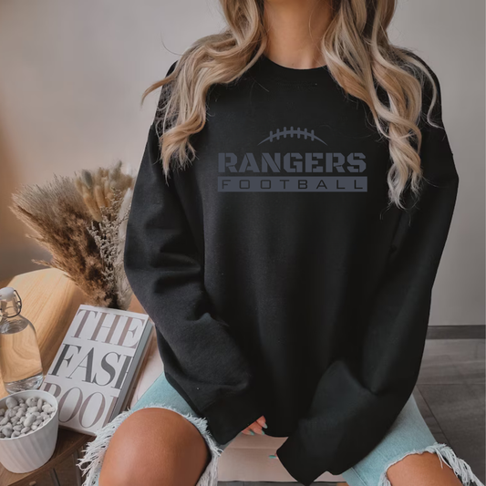 Manton Rangers BLACKOUT Football ADULT Unisex Crewneck Sweatshirt