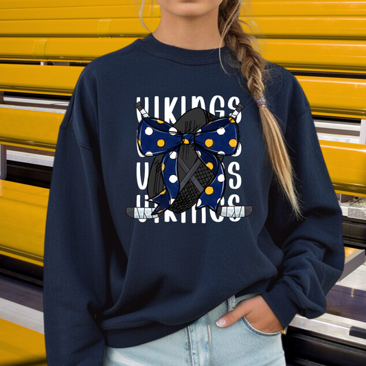 Cadillac Vikings Hockey ADULT Unisex Crewneck Sweatshirt