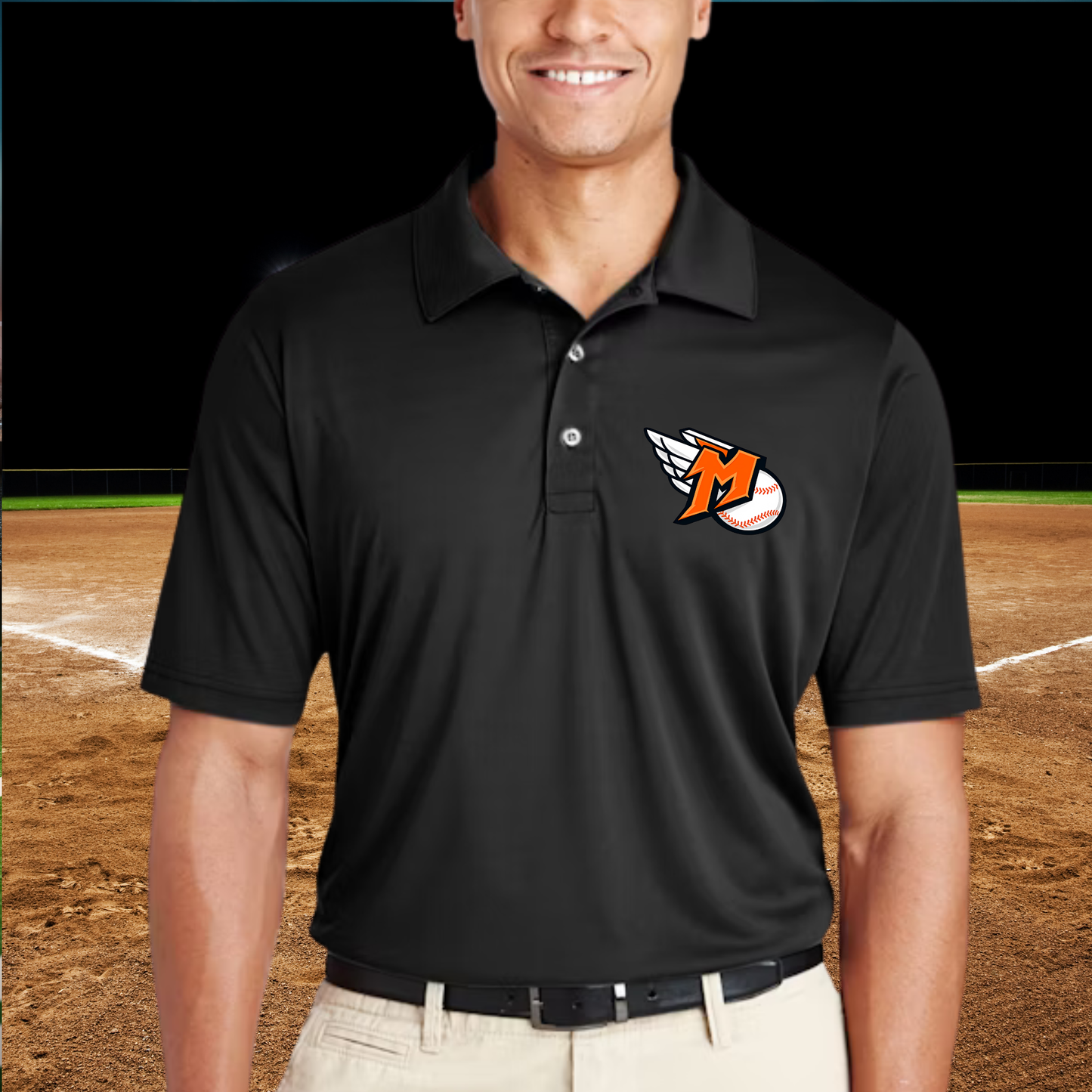 Manton Rangers BASEBALL Dri-Fit Performance Polo