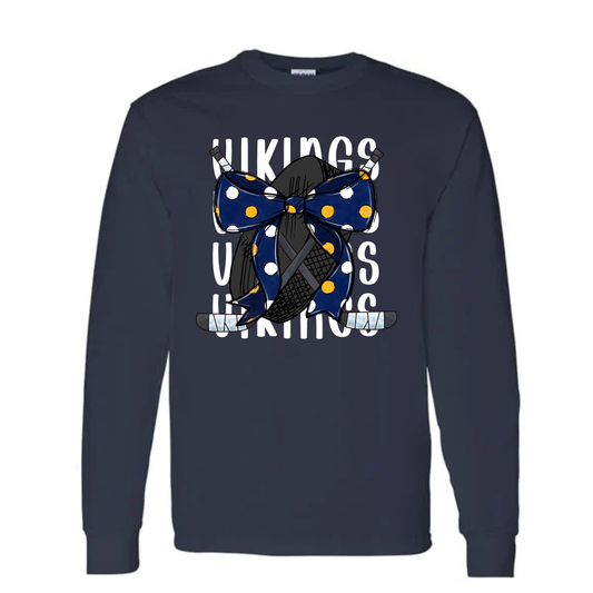 Cadillac Vikings Hockey UNISEX Long-Sleeve T-Shirt