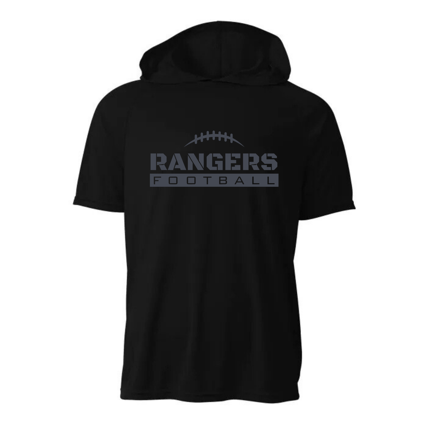 Manton Rangers BLACKOUT Football DRI-FIT Cooling Performance Hooded T-Shirt