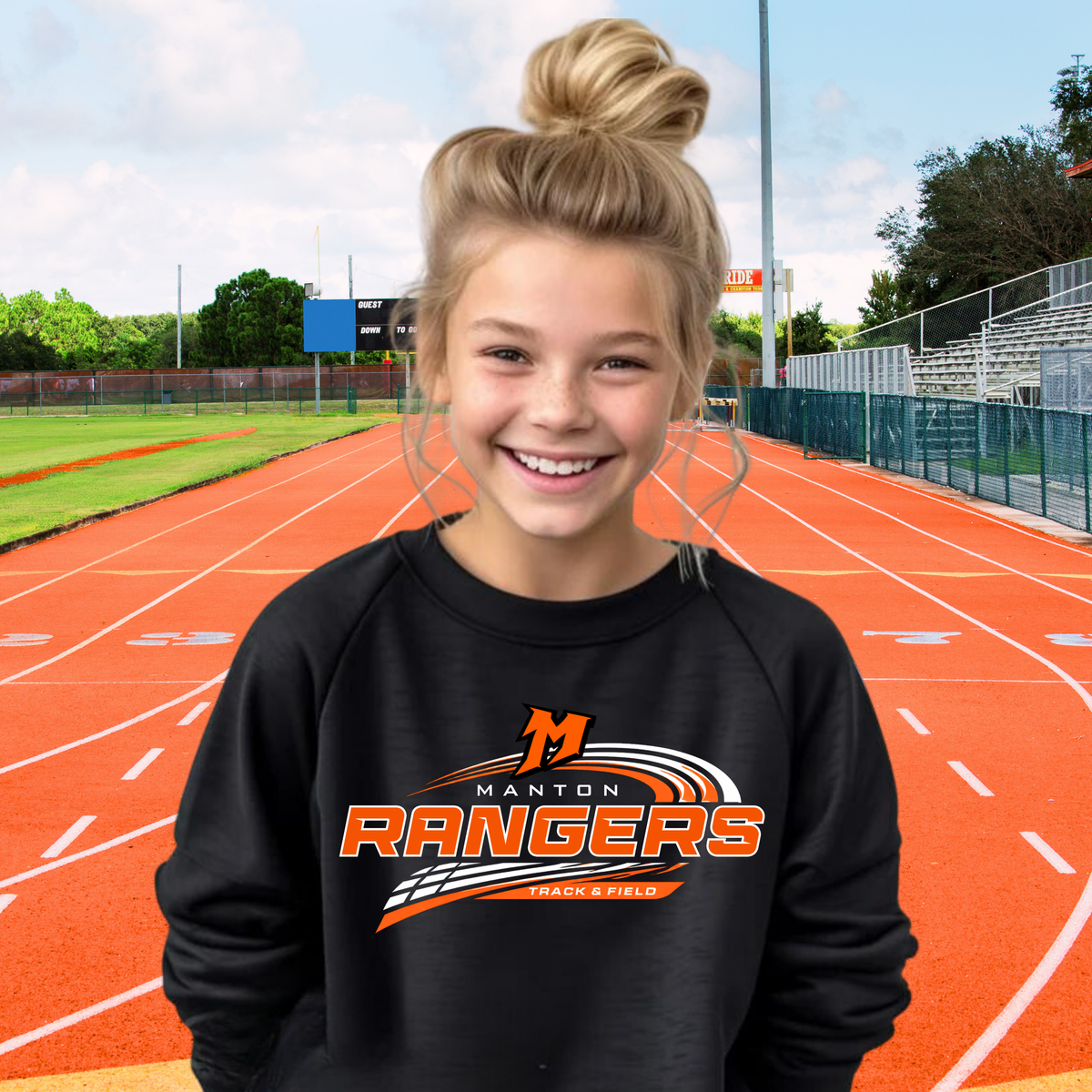 Manton Rangers Track YOUTH Crewneck Sweatshirt