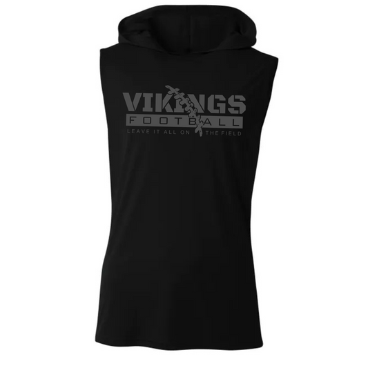 BLACKOUT EDITION Cadillac Football DRI-FIT Cooling Performance Hooded Sleeveless T-Shirt
