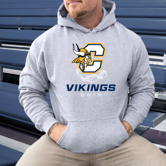 Cadillac Vikings Swim ADULT Hoodie