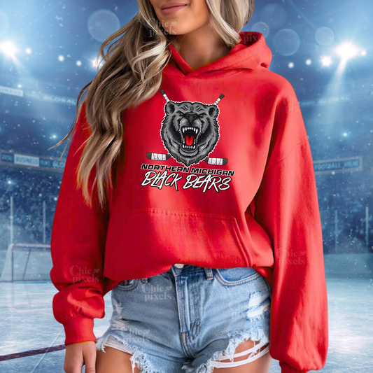 Black Bears Hockey ADULT Hoodie