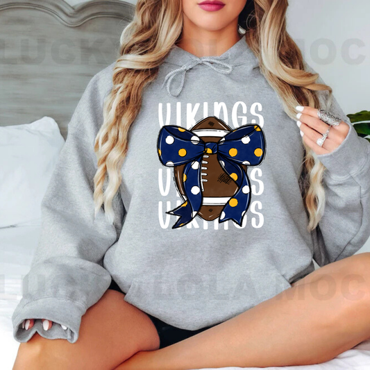 Cadillac Vikings Football ADULT Hoodie