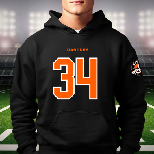 Manton Rangers GAME DAY JERSEY Football ADULT Hoodie