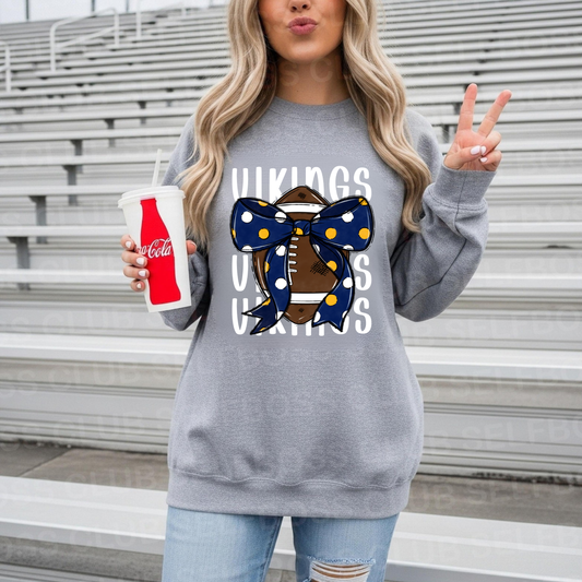 Cadillac Vikings Football ADULT Unisex Crewneck Sweatshirt