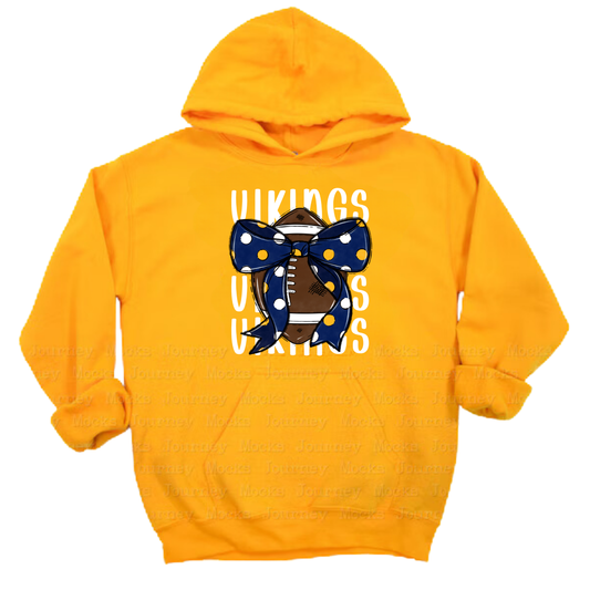 Cadillac Vikings Football Unisex YOUTH Hoodie