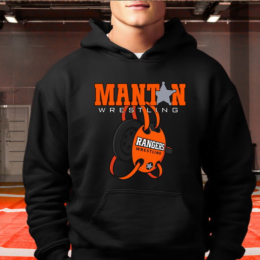 Manton Rangers Wrestling ADULT Hoodie