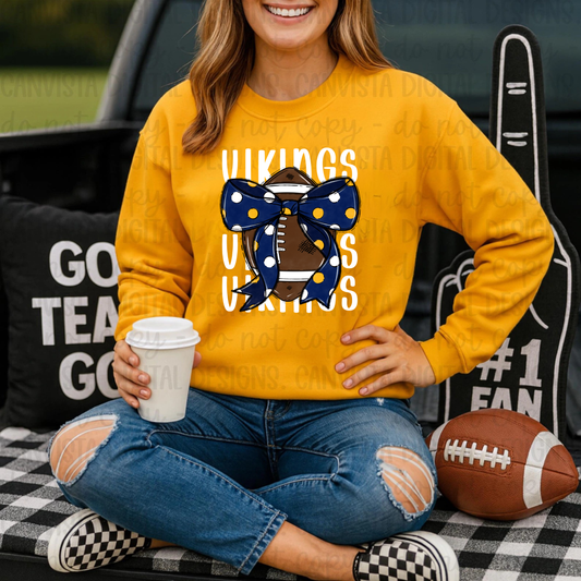 Cadillac Vikings Football ADULT Unisex Crewneck Sweatshirt