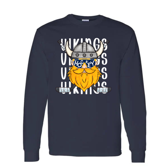 Cadillac Vikings Hockey UNISEX Long-Sleeve T-Shirt