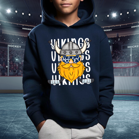 Cadillac Vikings Hockey Unisex YOUTH Hoodie