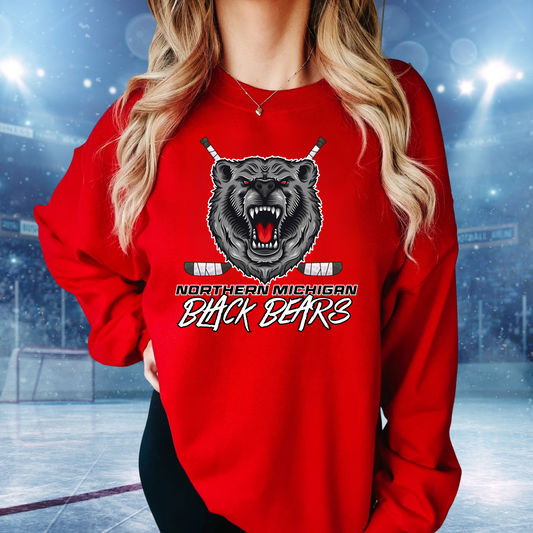 Black Bears Hockey ADULT Crewneck Sweatshirt