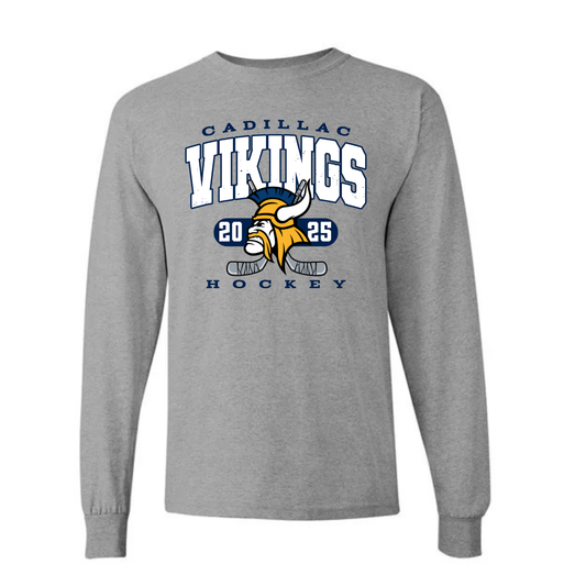 Cadillac Vikings Hockey UNISEX Long-Sleeve T-Shirt