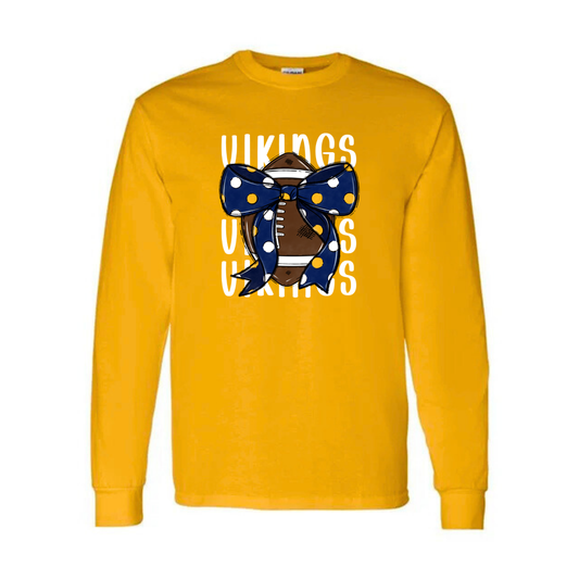 Cadillac Vikings Football UNISEX Long-Sleeve T-Shirt