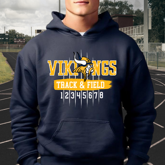 Cadillac Vikings Track & Field ADULT Hoodie