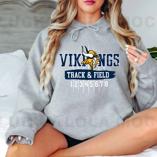 Cadillac Vikings Track & Field ADULT Hoodie
