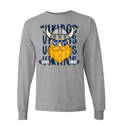 Cadillac Vikings Hockey UNISEX Long-Sleeve T-Shirt