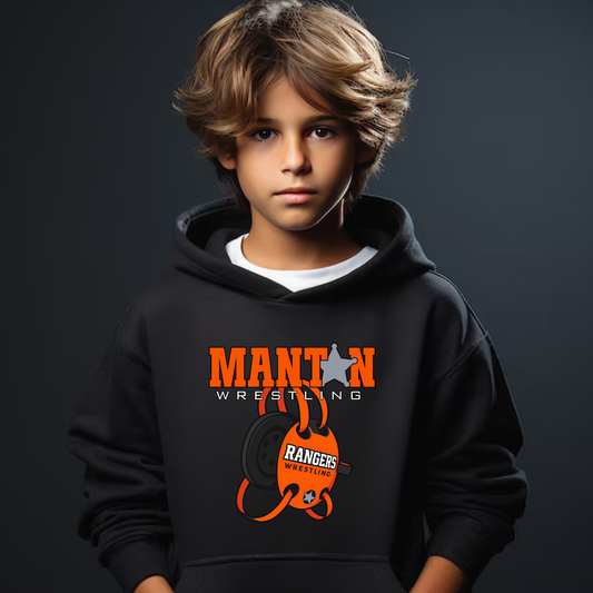 Manton Rangers Wrestling Unisex YOUTH Hoodie