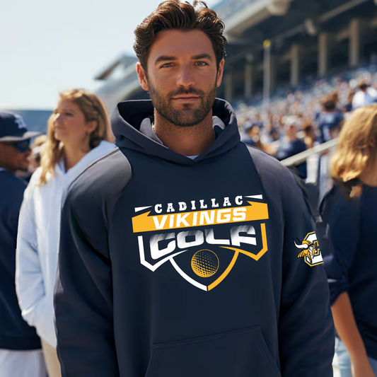 Cadillac Vikings Golf ADULT Hoodie