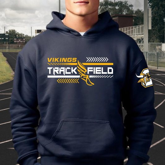 Cadillac Vikings Track & Field ADULT Hoodie