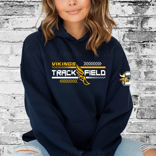 Cadillac Vikings Track & Field ADULT Hoodie