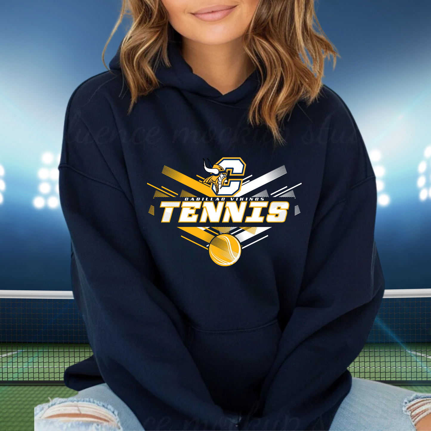 Cadillac Vikings Tennis ADULT Hoodie