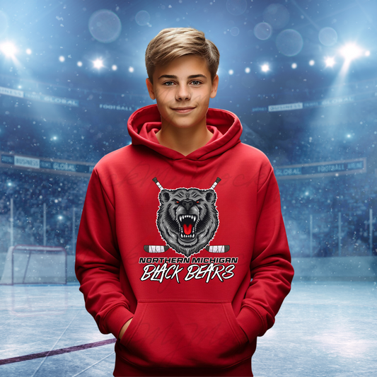 Black Bears Hockey YOUTH Hoodie