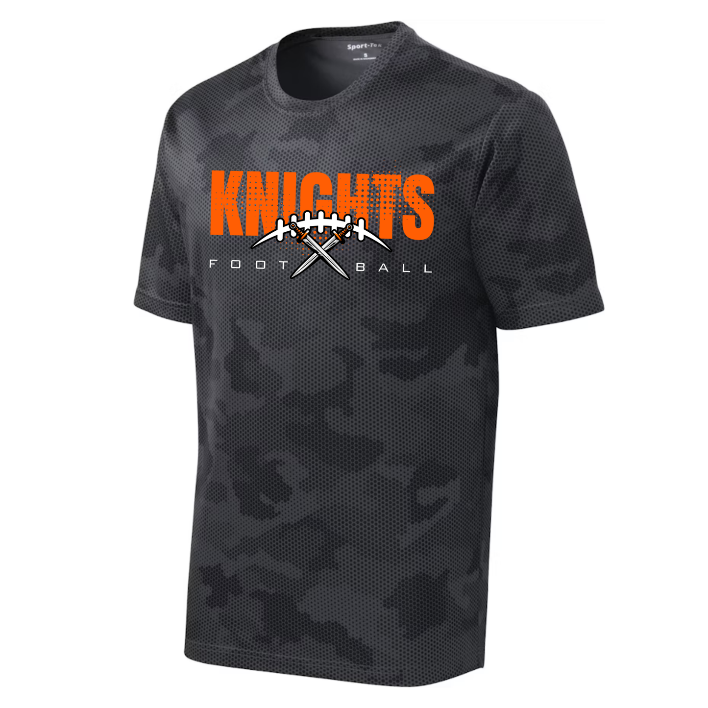Knights Junior Football DRI-FIT Cooling Performance T-Shirt - Camo Hex Black