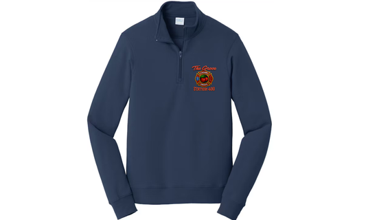Cherry Grove Fire Department 1/4-Zip Pullover Sweatshirt - NAVY