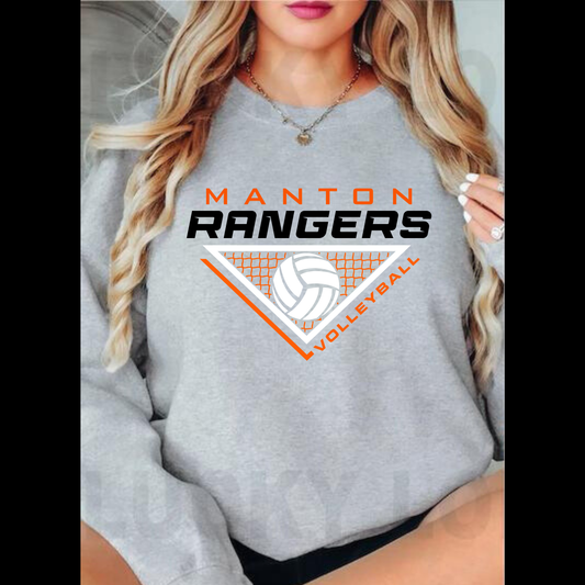 Manton Rangers Volleyball ADULT Unisex Crewneck Sweatshirt