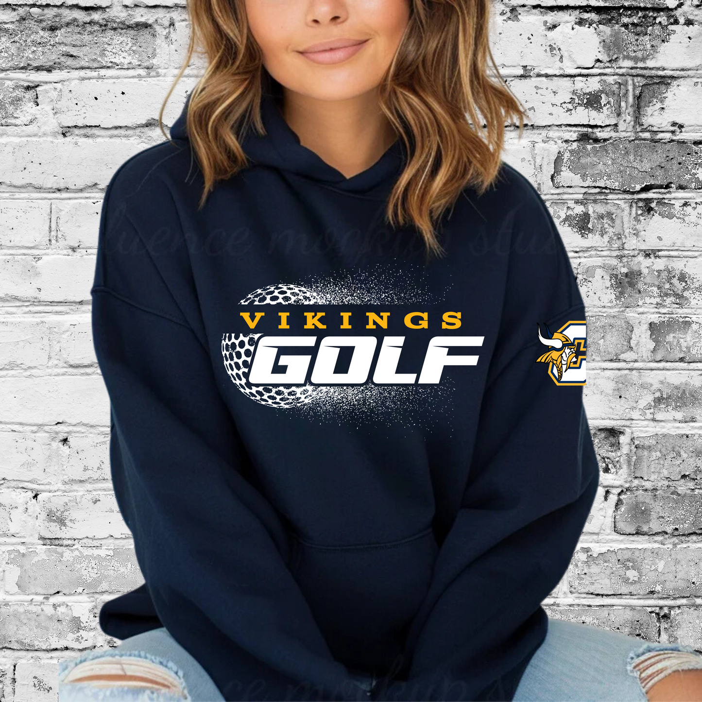 Cadillac Vikings Golf ADULT Hoodie