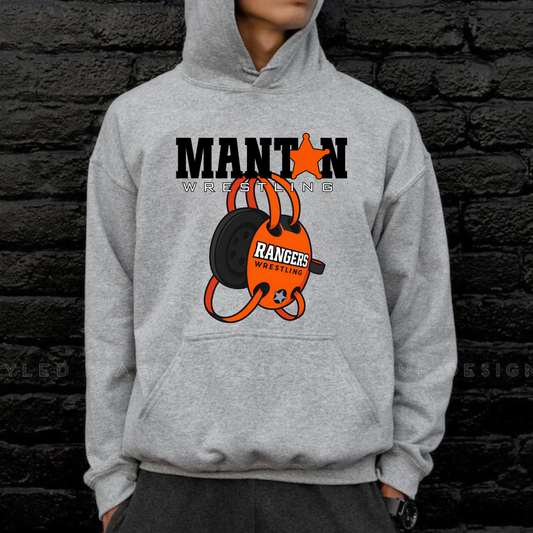 Manton Rangers Wrestling Unisex YOUTH Hoodie