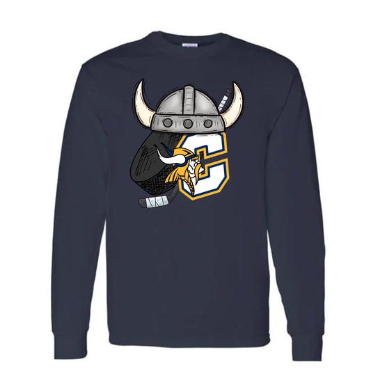 Cadillac Vikings Hockey UNISEX Long-Sleeve T-Shirt