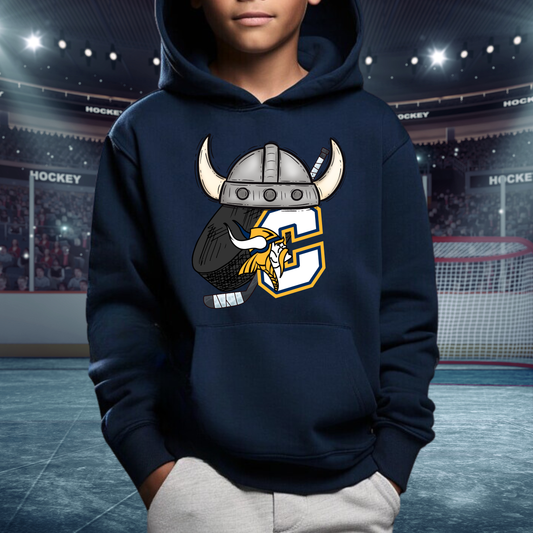 Cadillac Vikings Hockey Unisex YOUTH Hoodie