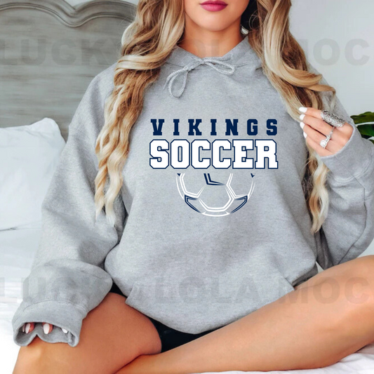 Cadillac Vikings Soccer ADULT Hoodie