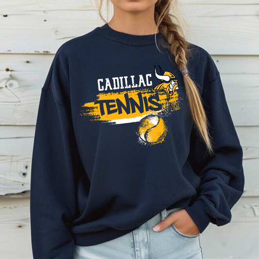 Cadillac Vikings Tennis ADULT Crewneck Sweatshirt