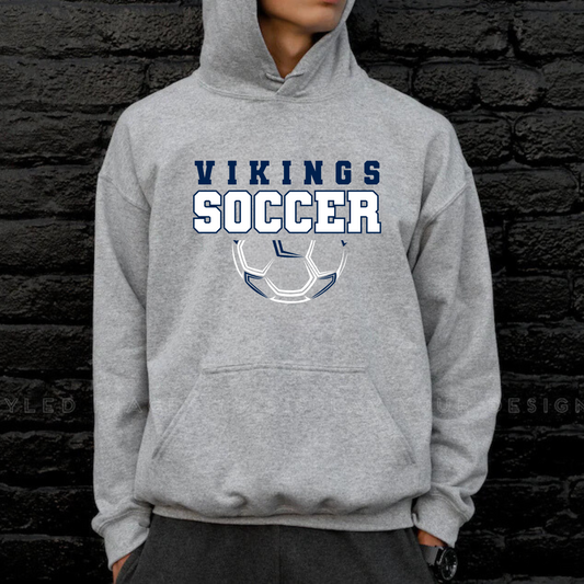 Cadillac Vikings Soccer Unisex YOUTH Hoodie