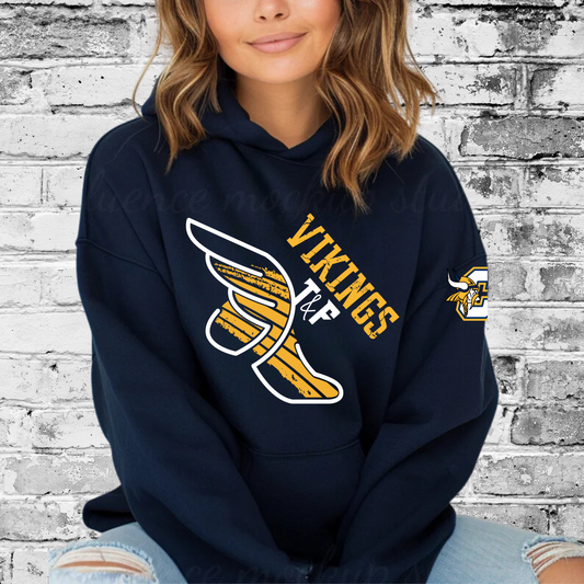 Cadillac Vikings Track & Field ADULT Hoodie