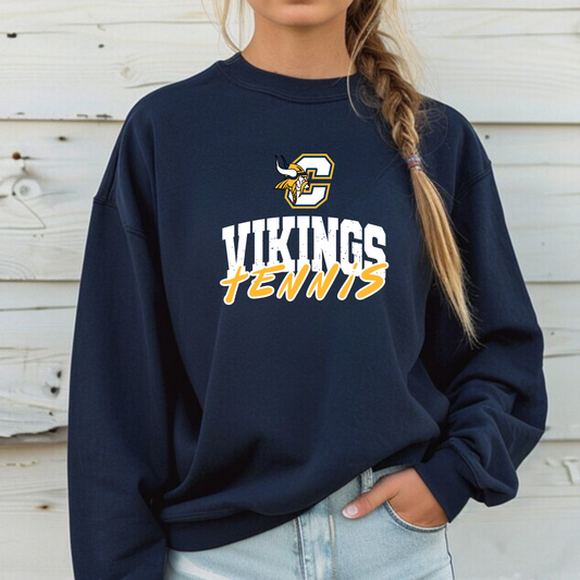 Cadillac Vikings Tennis ADULT Crewneck Sweatshirt