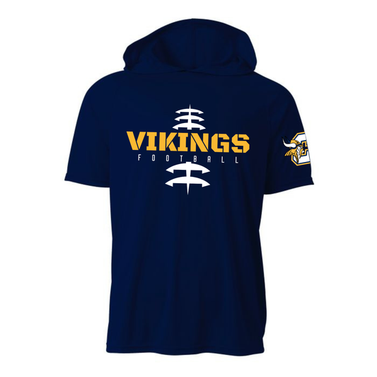 Cadillac Vikings Football DRI-FIT Cooling Performance Hooded T-Shirt