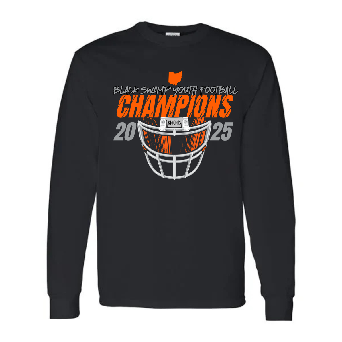 2025 CHAMPIONS Knights Junior Football UNISEX Long-Sleeve T-Shirt