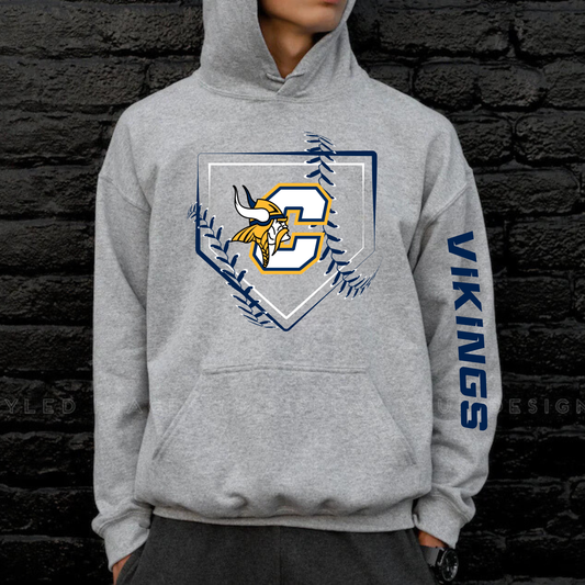 Cadillac Vikings Baseball Unisex YOUTH Hoodie