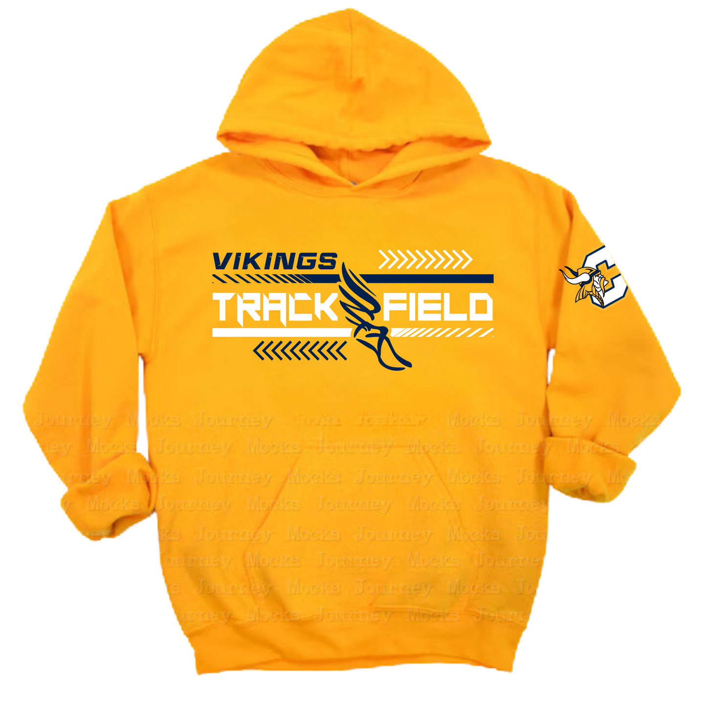 Cadillac Vikings Track & Field ADULT Hoodie